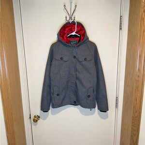 Woolrich Delmont Charcoal Heather Quilted Lined Jacket Style 15131 Womens Size S